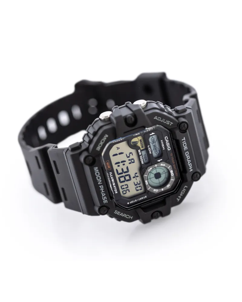 ZEGAREK MĘSKI CASIO Digital Moonphase WS-1700H-1AV + BOX