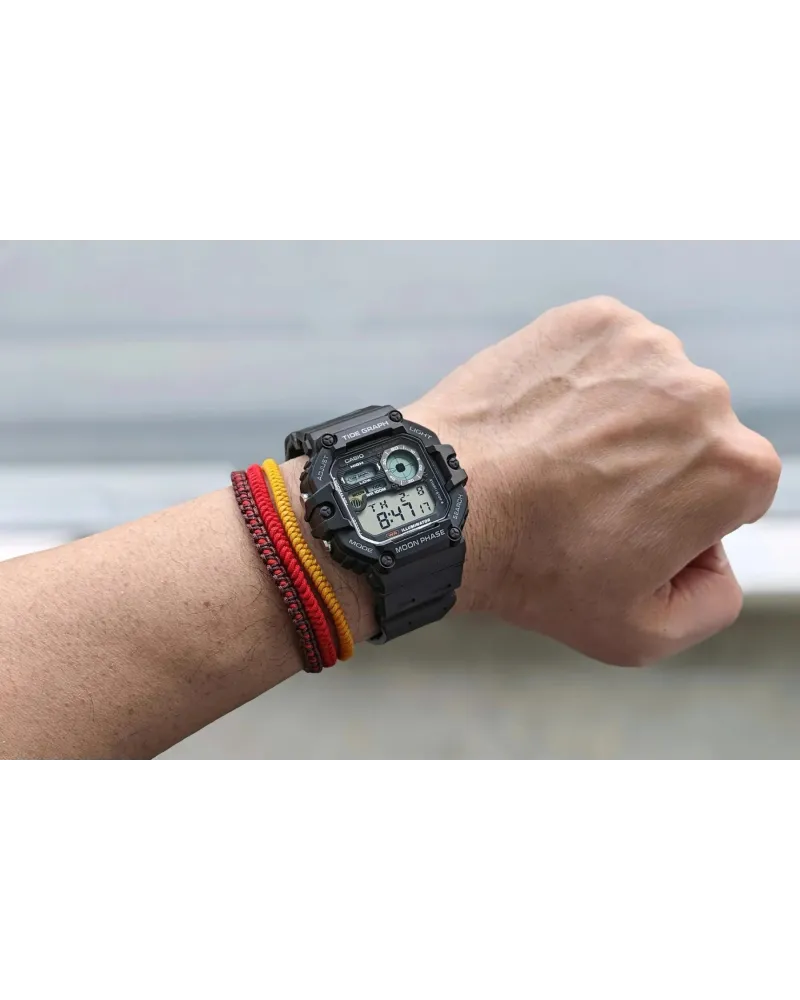 ZEGAREK MĘSKI CASIO Digital Moonphase WS-1700H-1AV + BOX