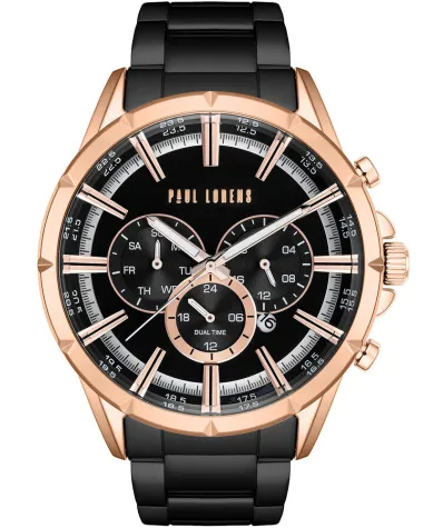 ZEGAREK MĘSKI PAUL LORENS - PL13605B-1A4 (zg359c) + BOX