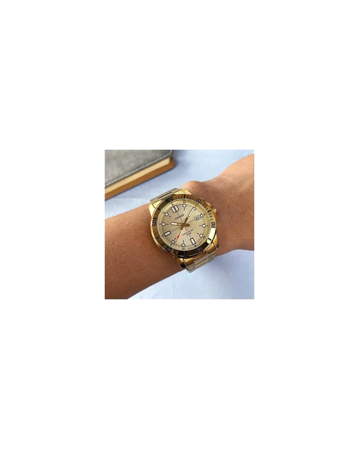 ZEGAREK MĘSKI CASIO MTP-VD01G-9E (zd185d) + BOX ZEGAREK MĘSKI CASIO MTP-VD01G-9E (zd185d) + BOX