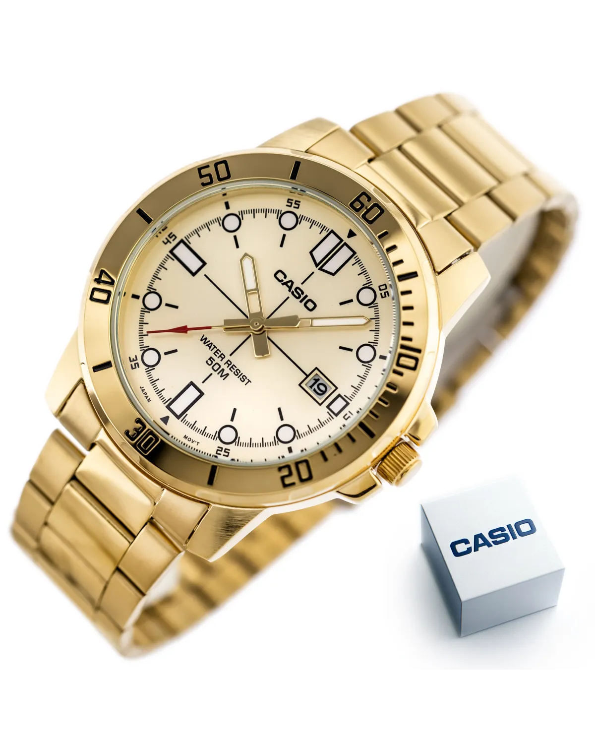 ZEGAREK MĘSKI CASIO MTP-VD01G-9E (zd185d) + BOX ZEGAREK MĘSKI CASIO MTP-VD01G-9E (zd185d) + BOX