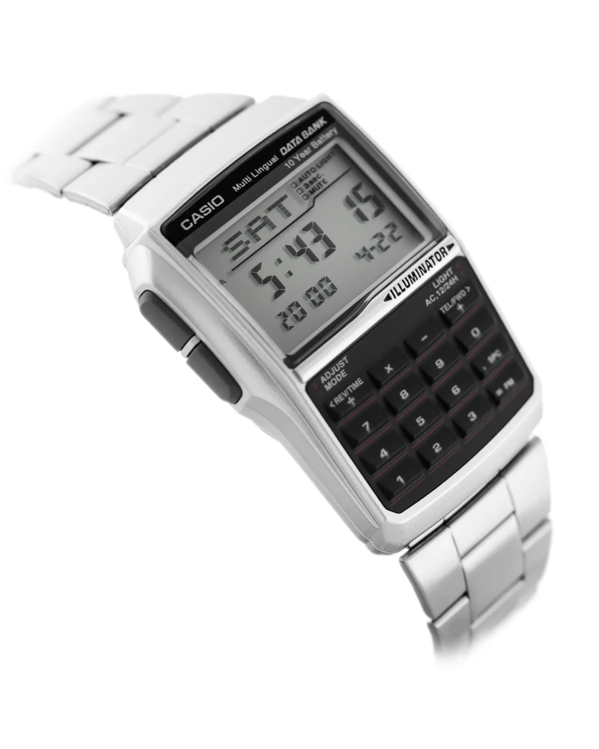ZEGAREK MĘSKI CASIO VINTAGE DATABANK DBC-32D-1ADF (zd162b) + BOX