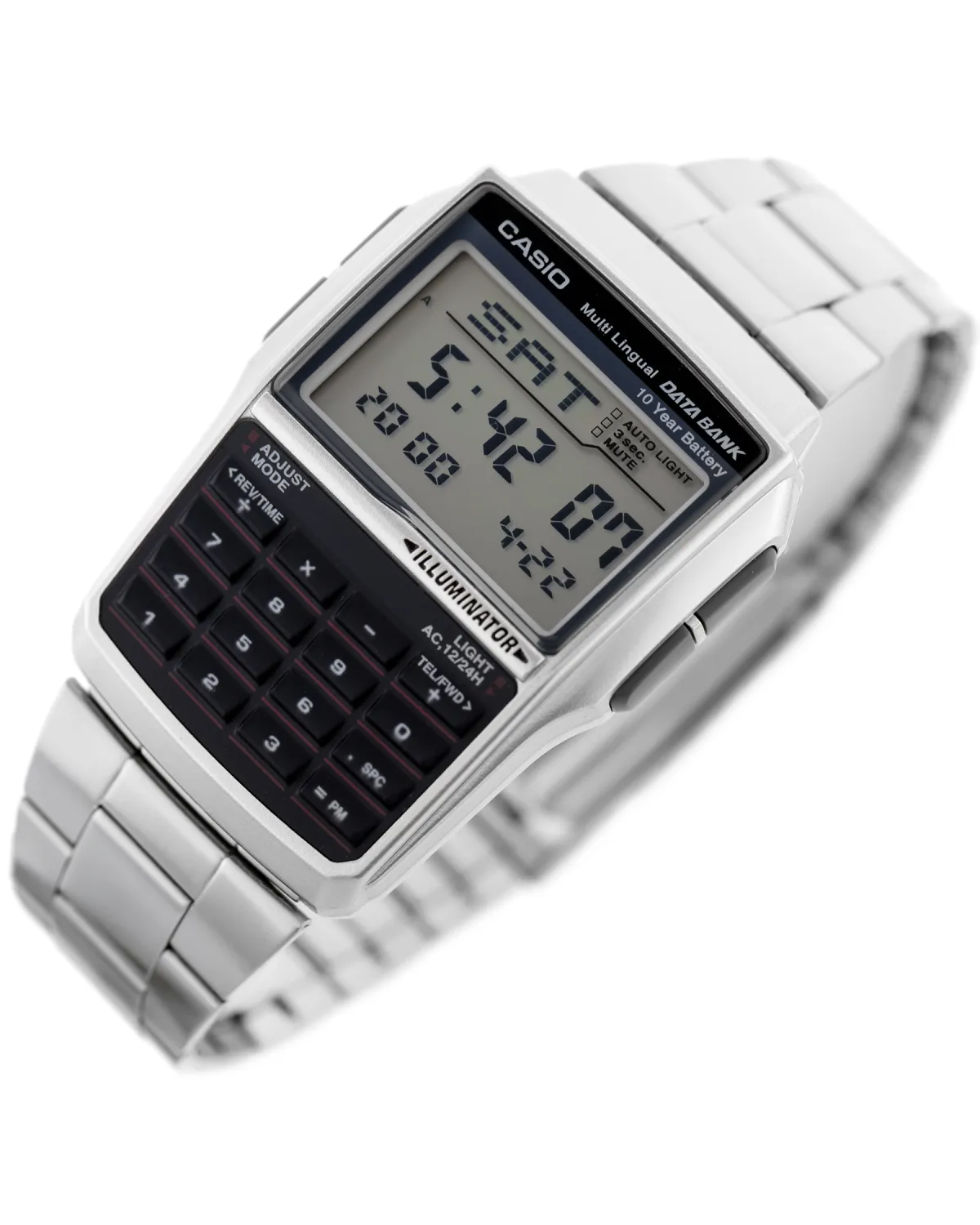 ZEGAREK MĘSKI CASIO VINTAGE DATABANK DBC-32D-1ADF (zd162b) + BOX