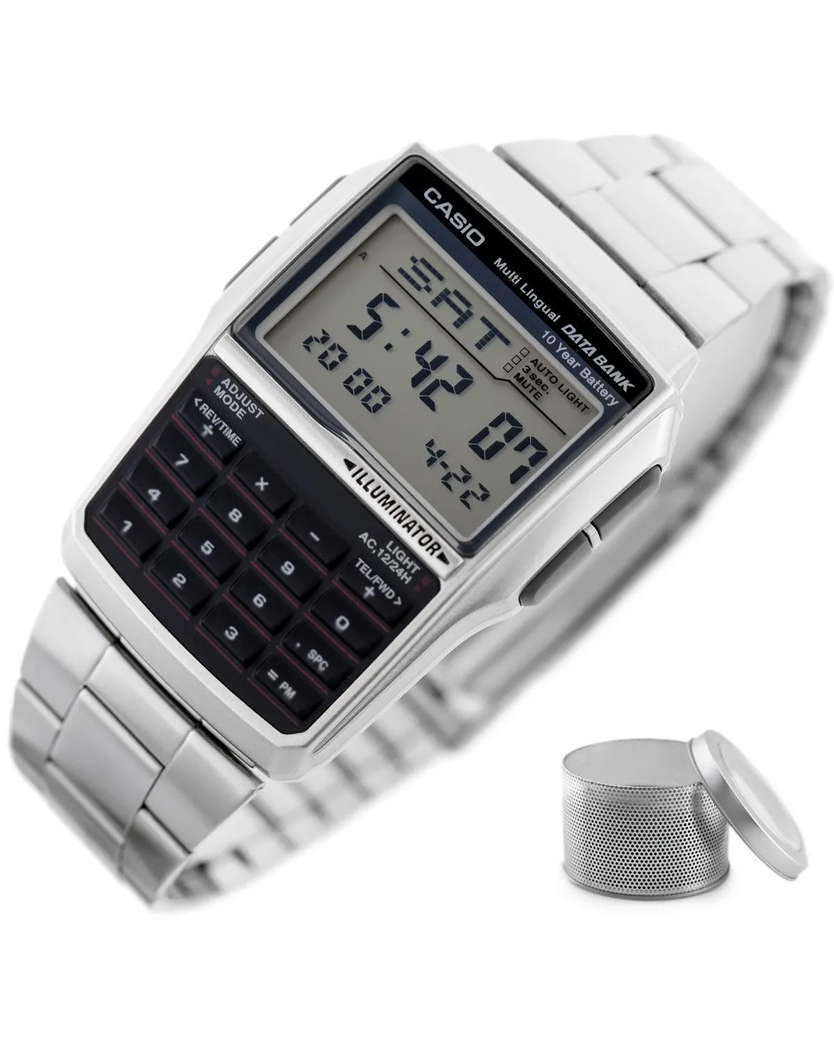 ZEGAREK MĘSKI CASIO VINTAGE DATABANK DBC-32D-1ADF (zd162b) + BOX