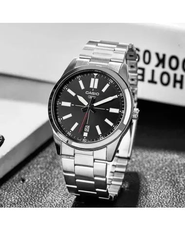 ZEGAREK MĘSKI CASIO MTP-VD02D-1E (zd217b) + BOX
