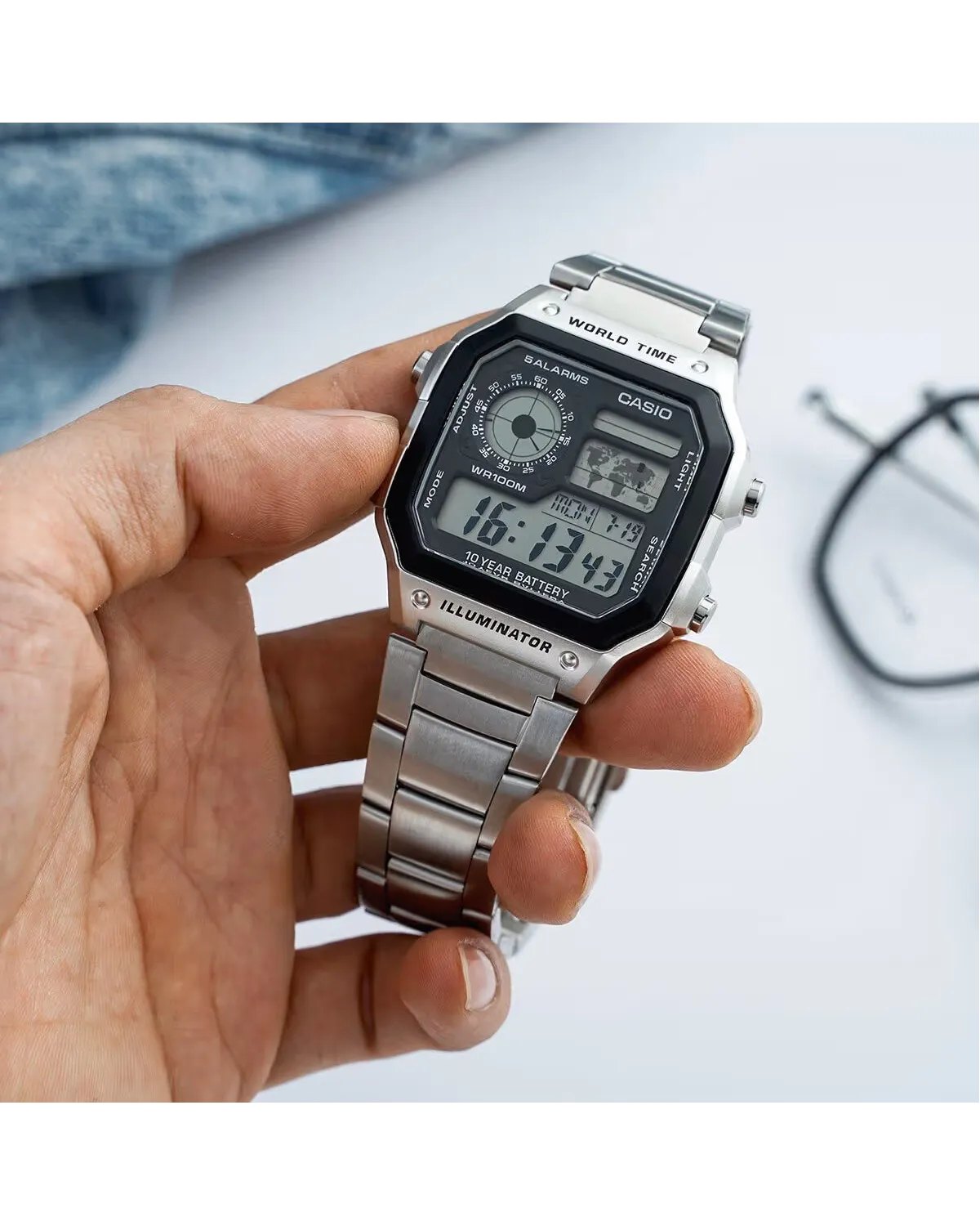 ZEGAREK MĘSKI CASIO AE-1200WHD-1A (zd159a) + BOX