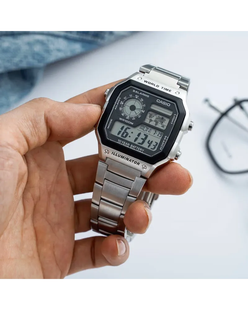 ZEGAREK MĘSKI CASIO AE-1200WHD-1A (zd159a) + BOX