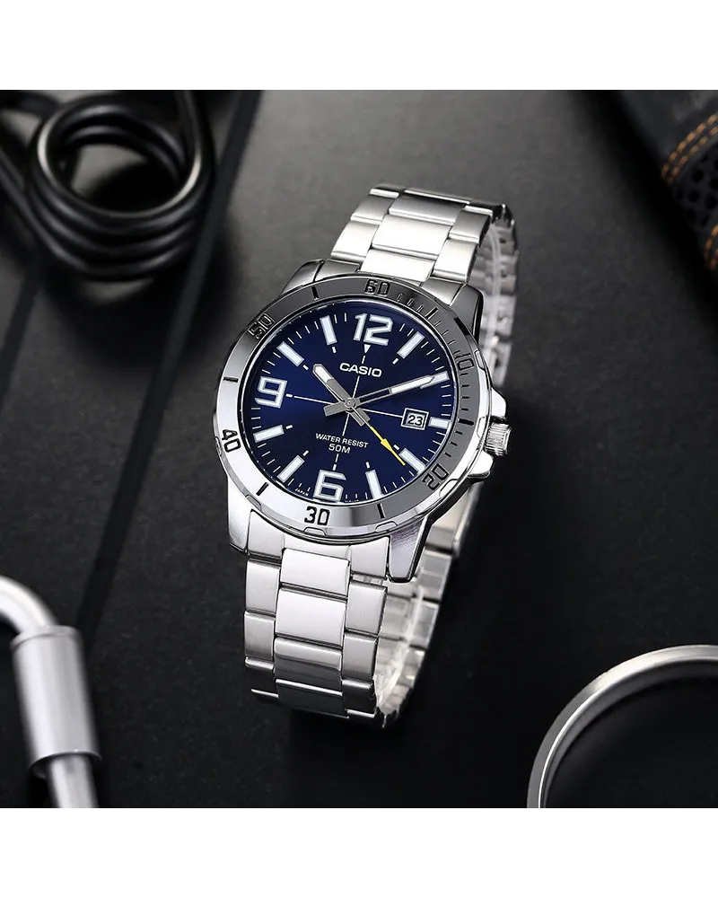 ZEGAREK MĘSKI CASIO MTP-VD01D-2B (zd175a) + BOX ZEGAREK MĘSKI CASIO MTP-VD01D-2B (zd175a) + BOX