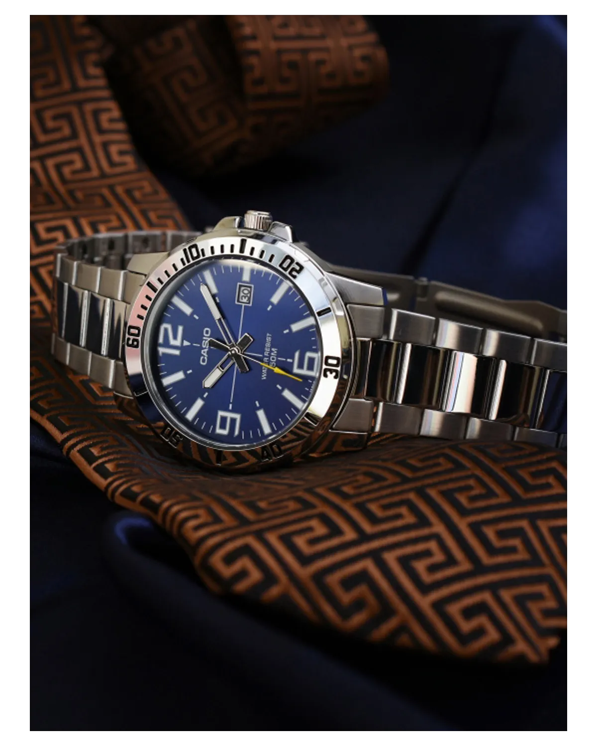 ZEGAREK MĘSKI CASIO MTP-VD01D-2B (zd175a) + BOX ZEGAREK MĘSKI CASIO MTP-VD01D-2B (zd175a) + BOX
