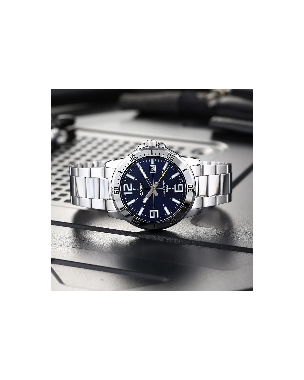 ZEGAREK MĘSKI CASIO MTP-VD01D-2B (zd175a) + BOX ZEGAREK MĘSKI CASIO MTP-VD01D-2B (zd175a) + BOX