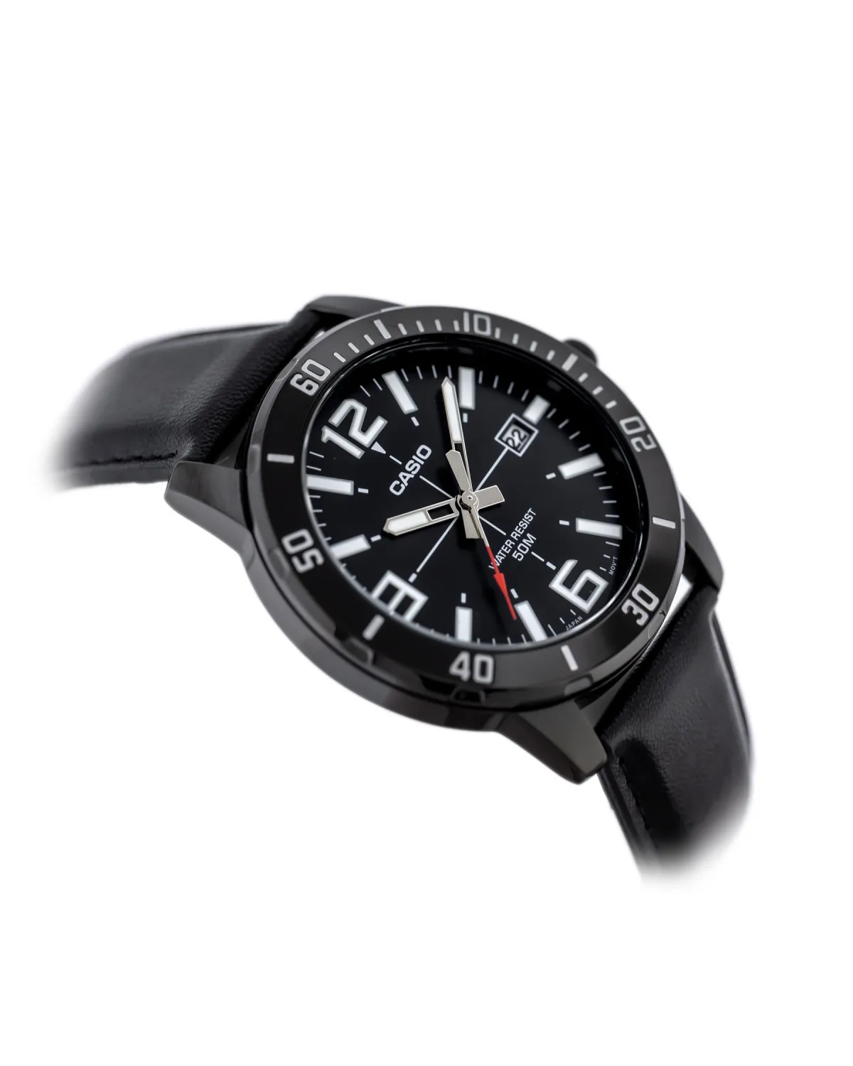 ZEGAREK MĘSKI CASIO MTP-VD01BL-1B (zd169d) + BOX