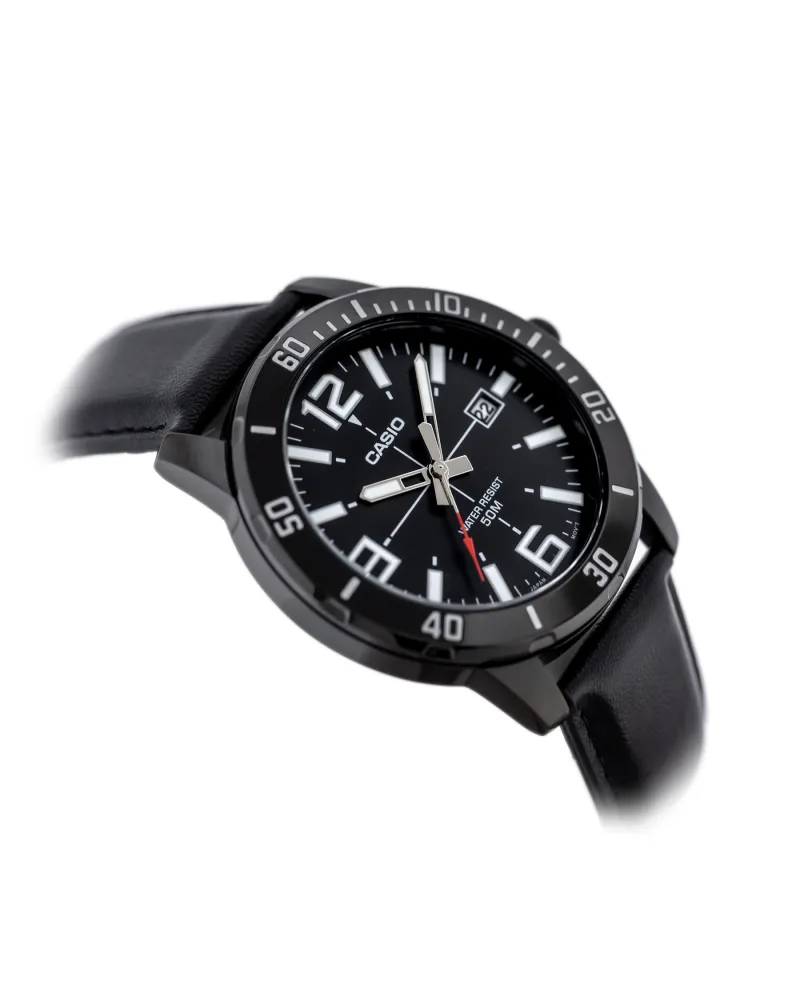 ZEGAREK MĘSKI CASIO MTP-VD01BL-1B (zd169d) + BOX