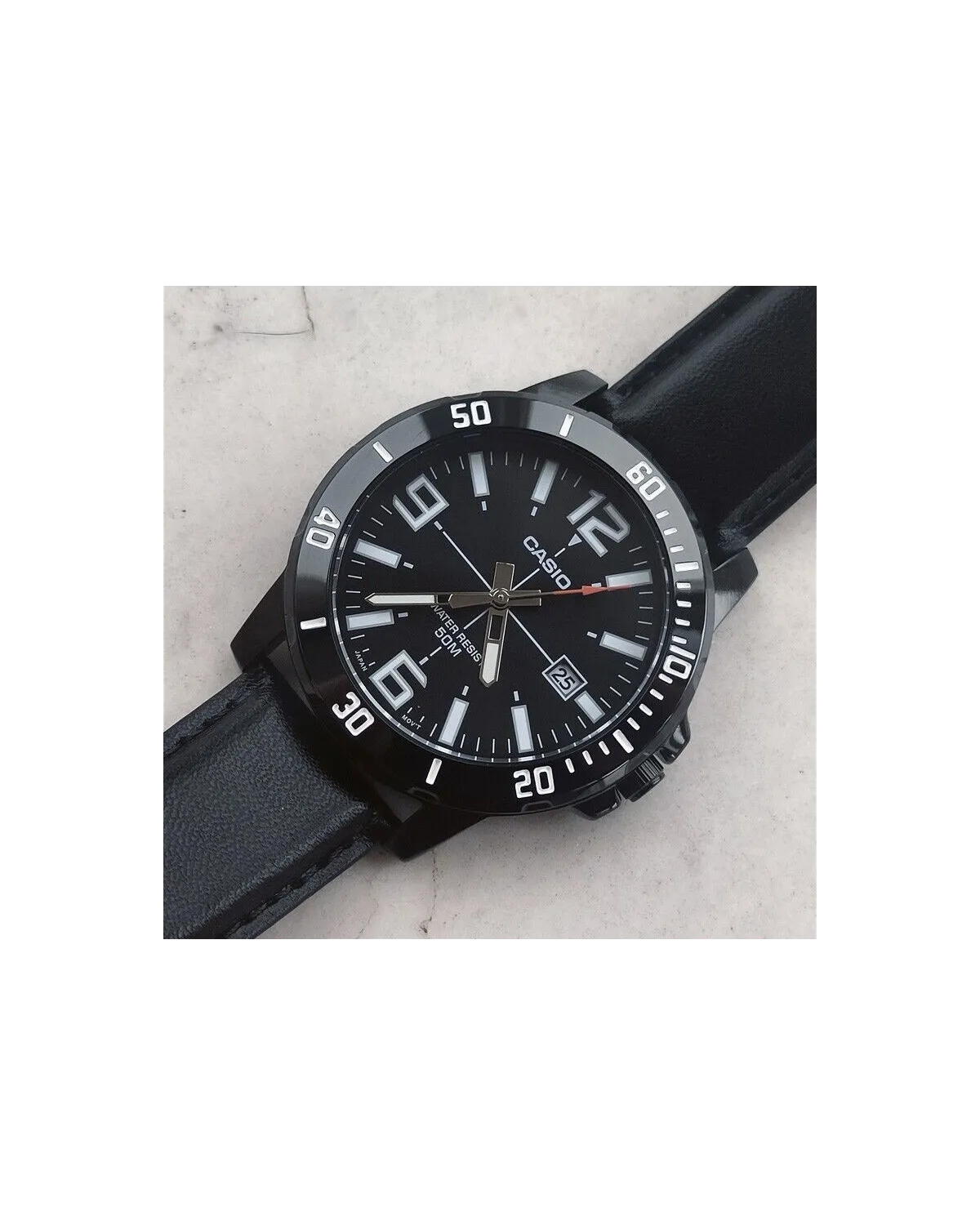ZEGAREK MĘSKI CASIO MTP-VD01BL-1B (zd169d) + BOX
