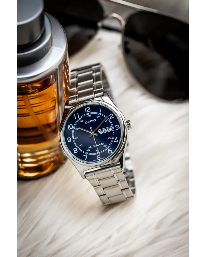 Zegarek Męski Casio MTP-V006D-2B + BOX Zegarek Męski Casio MTP-V006D-2B + BOX