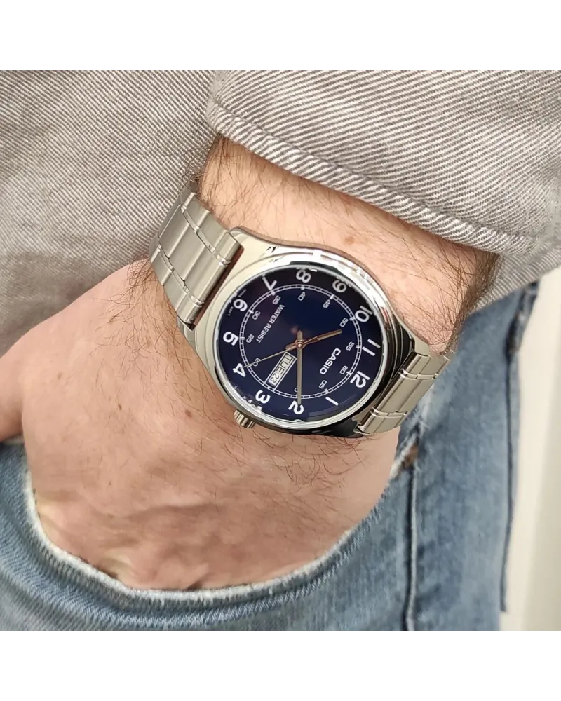 Zegarek Męski Casio MTP-V006D-2B + BOX Zegarek Męski Casio MTP-V006D-2B + BOX