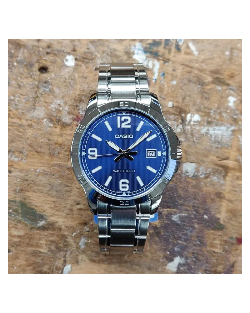 ZEGAREK MĘSKI CASIO MTP-V004D-2B (zd047g) + BOX ZEGAREK MĘSKI CASIO MTP-V004D-2B (zd047g) + BOX