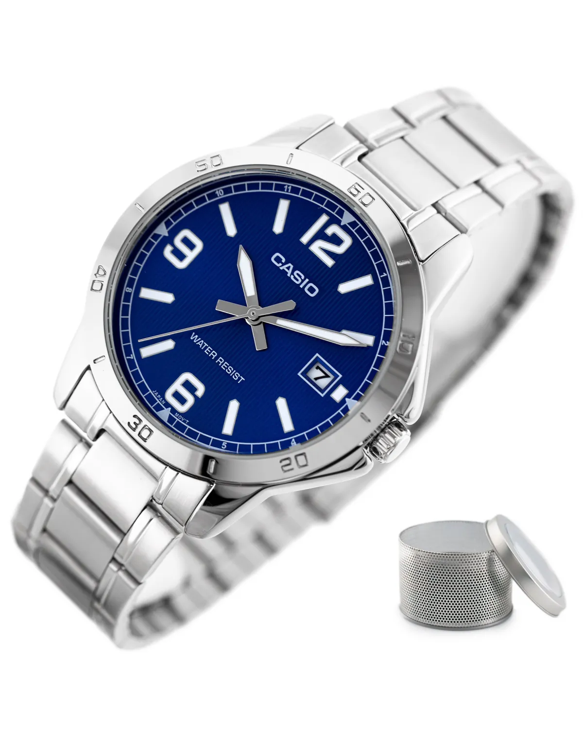 ZEGAREK MĘSKI CASIO MTP-V004D-2B (zd047g) + BOX ZEGAREK MĘSKI CASIO MTP-V004D-2B (zd047g) + BOX