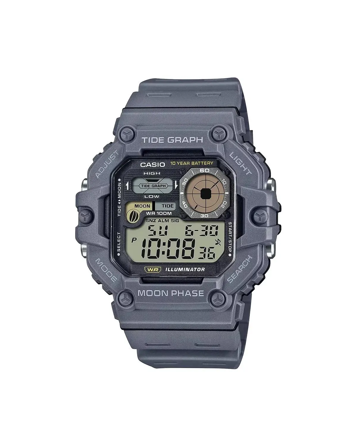 ZEGAREK MĘSKI CASIO Digital Moonphase WS-1700H-8AV + BOX