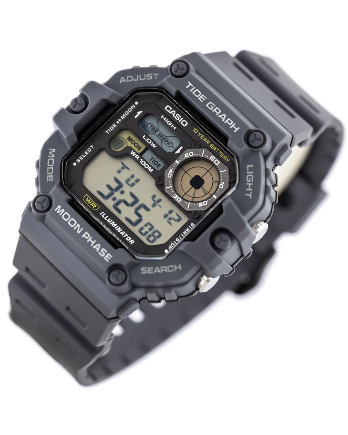 ZEGAREK MĘSKI CASIO Digital Moonphase WS-1700H-8AV + BOX