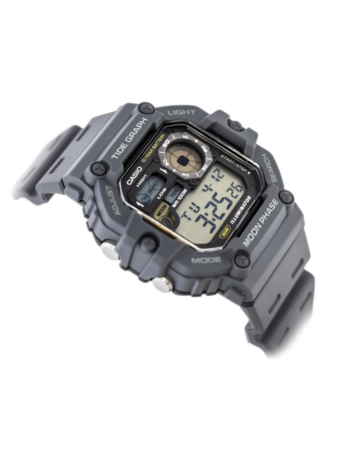 ZEGAREK MĘSKI CASIO Digital Moonphase WS-1700H-8AV + BOX