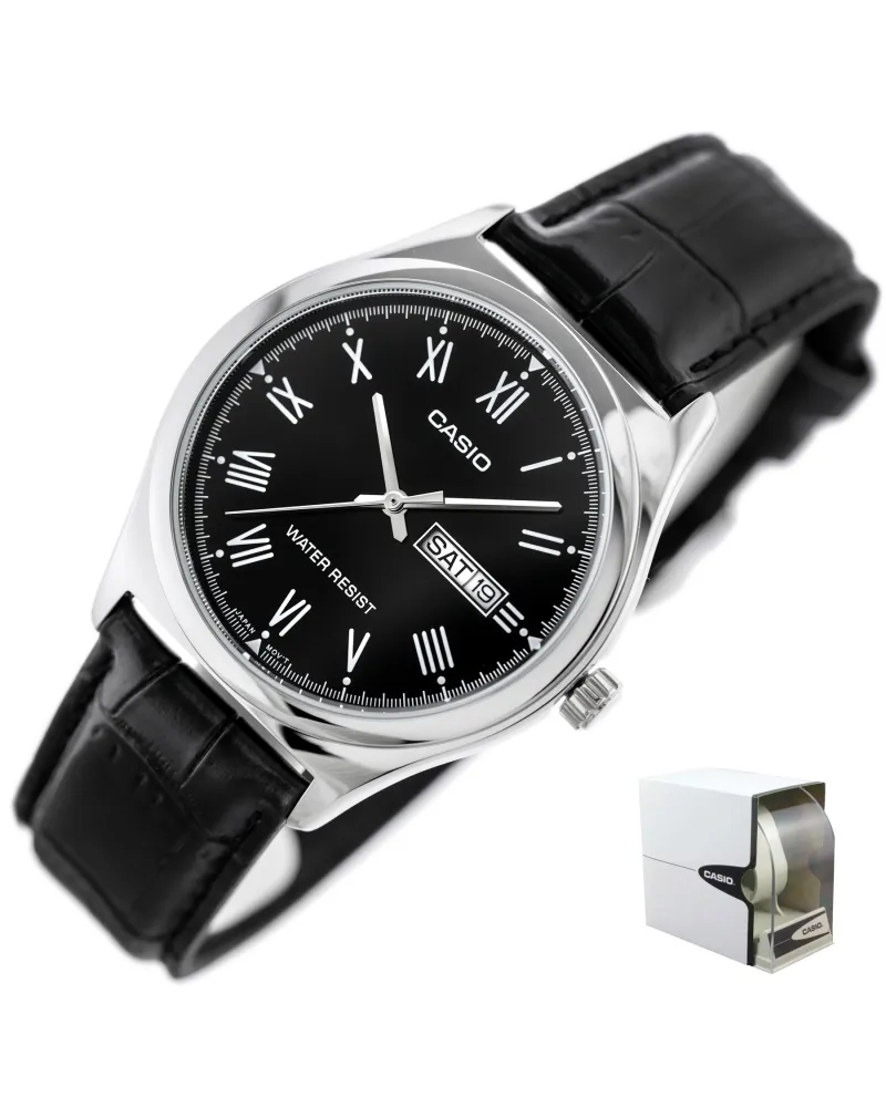 ZEGAREK MĘSKI CASIO MTP-V006L-1B2 (zd210c) + BOX ZEGAREK MĘSKI CASIO MTP-V006L-1B2 (zd210c) + BOX