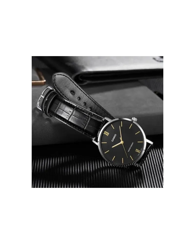 ZEGAREK MĘSKI CASIO MTP-VT01L-1B + BOX (zd165g)