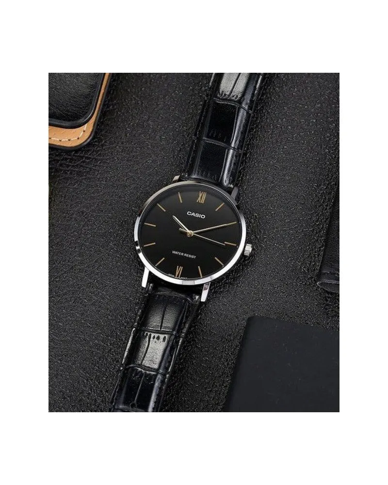 ZEGAREK MĘSKI CASIO MTP-VT01L-1B + BOX (zd165g)