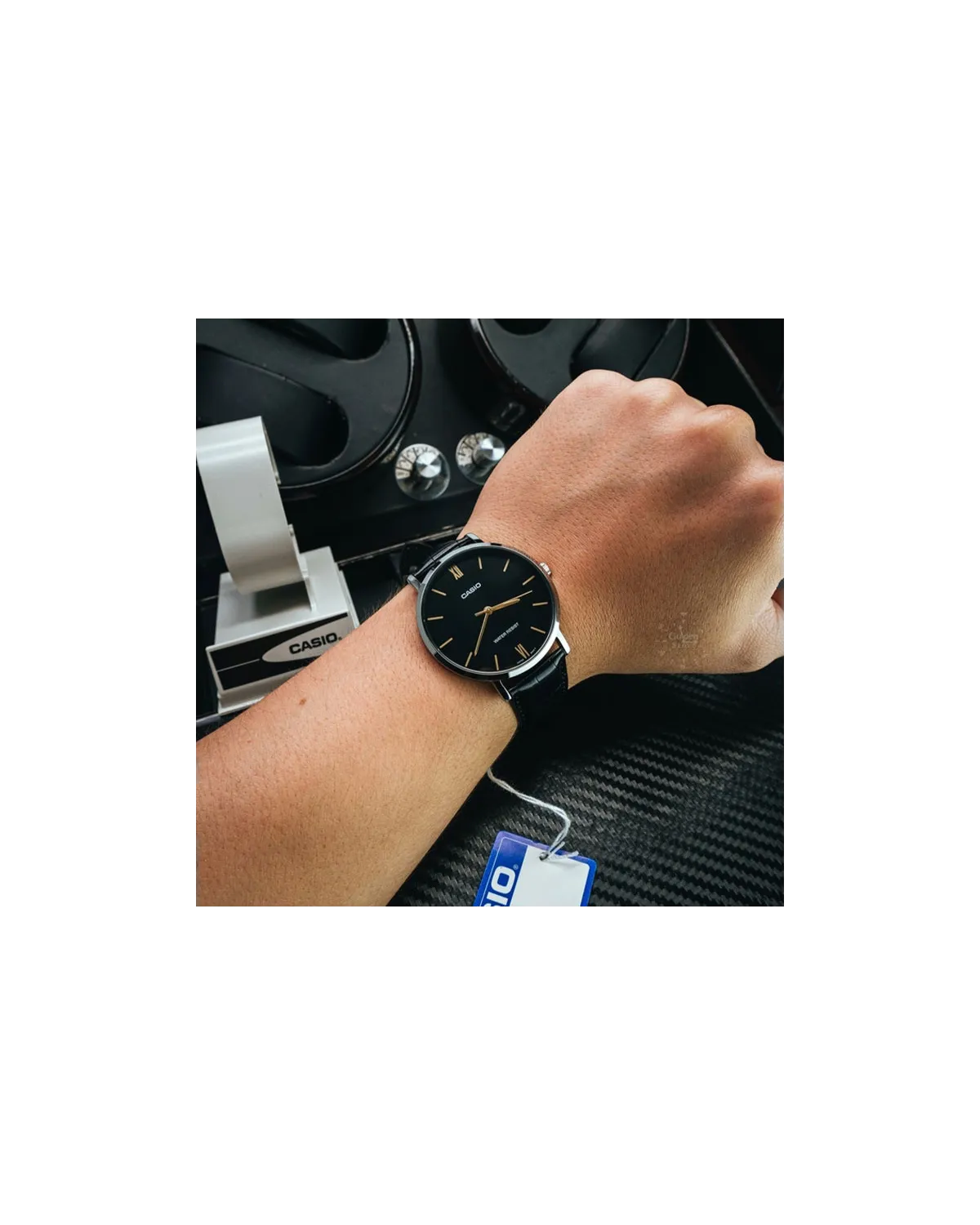 ZEGAREK MĘSKI CASIO MTP-VT01L-1B + BOX (zd165g)