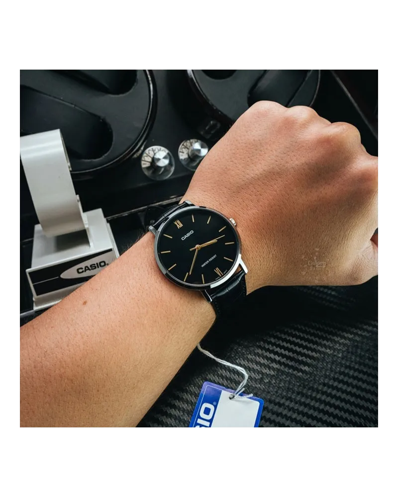 ZEGAREK MĘSKI CASIO MTP-VT01L-1B + BOX (zd165g)
