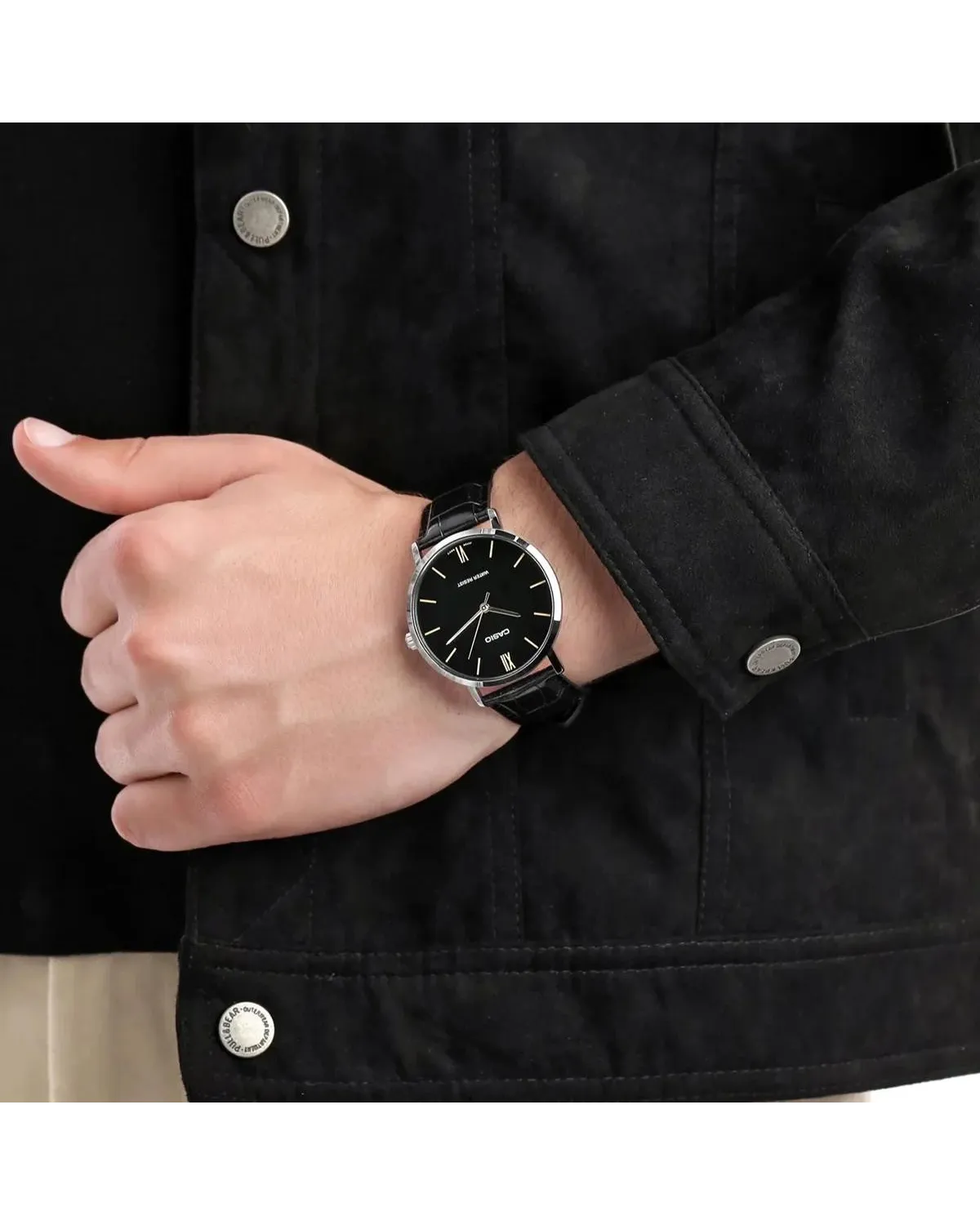 ZEGAREK MĘSKI CASIO MTP-VT01L-1B + BOX (zd165g)