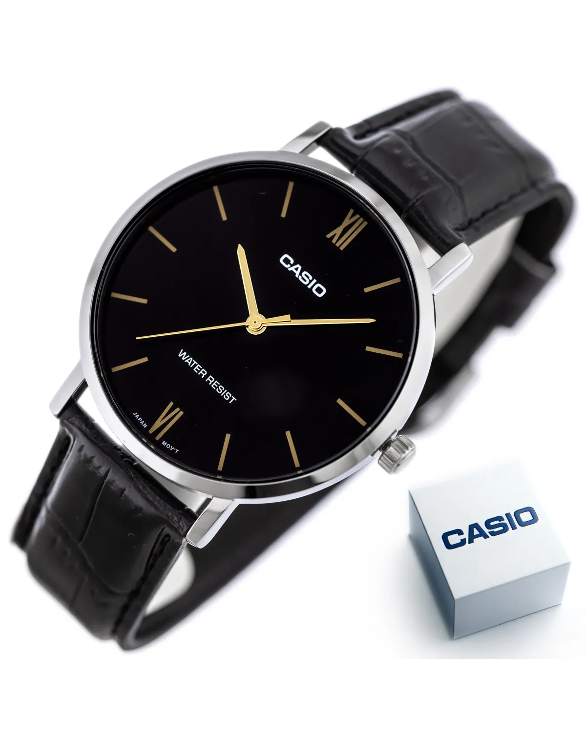 ZEGAREK MĘSKI CASIO MTP-VT01L-1B + BOX (zd165g)