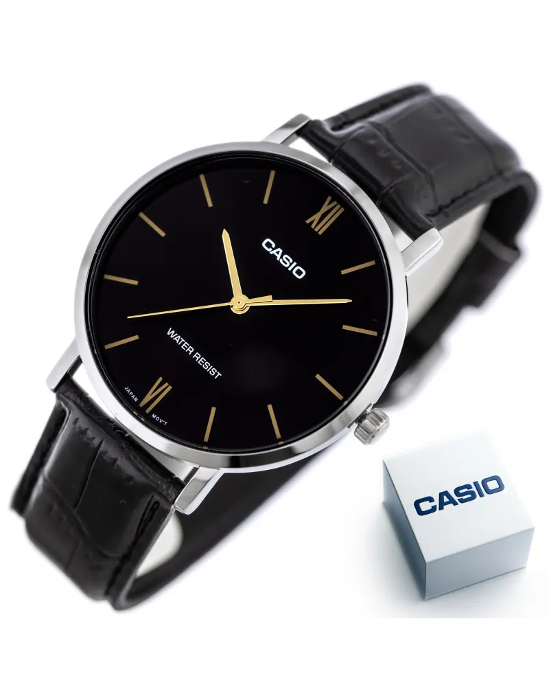 ZEGAREK MĘSKI CASIO MTP-VT01L-1B + BOX (zd165g)
