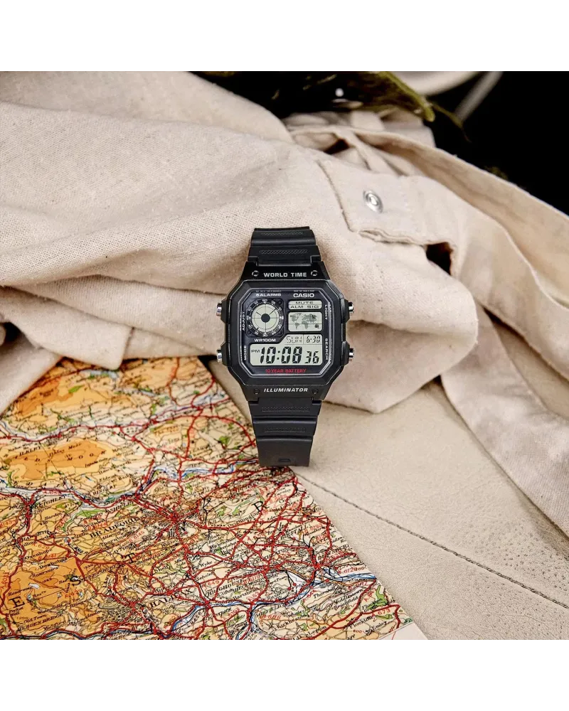 ZEGAREK MĘSKI CASIO AE-1200WH-1AVCF (zd146a) + BOX