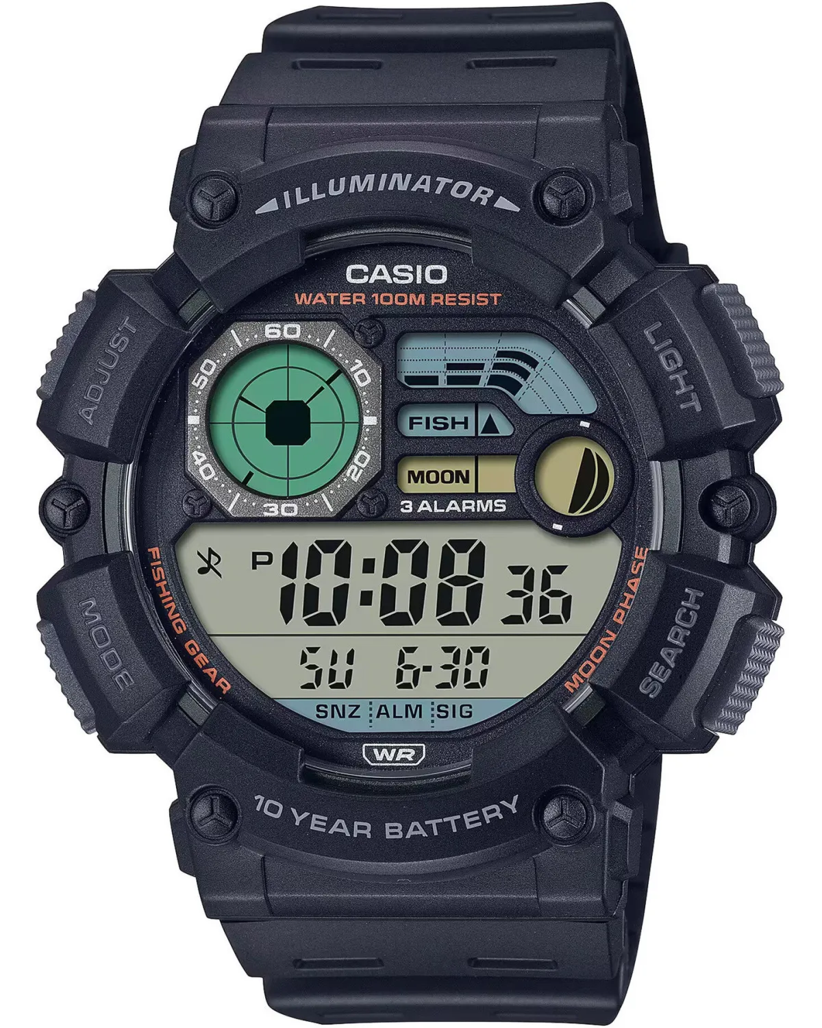 ZEGAREK MĘSKI CASIO Digital Moonphase WS-1500H-1A + BOX ZEGAREK MĘSKI CASIO Digital Moonphase WS-1500H-1A + BOX