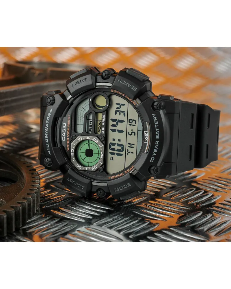 ZEGAREK MĘSKI CASIO Digital Moonphase WS-1500H-1A + BOX ZEGAREK MĘSKI CASIO Digital Moonphase WS-1500H-1A + BOX