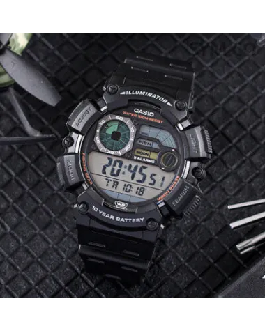 ZEGAREK MĘSKI CASIO Digital Moonphase WS-1500H-1A + BOX ZEGAREK MĘSKI CASIO Digital Moonphase WS-1500H-1A + BOX