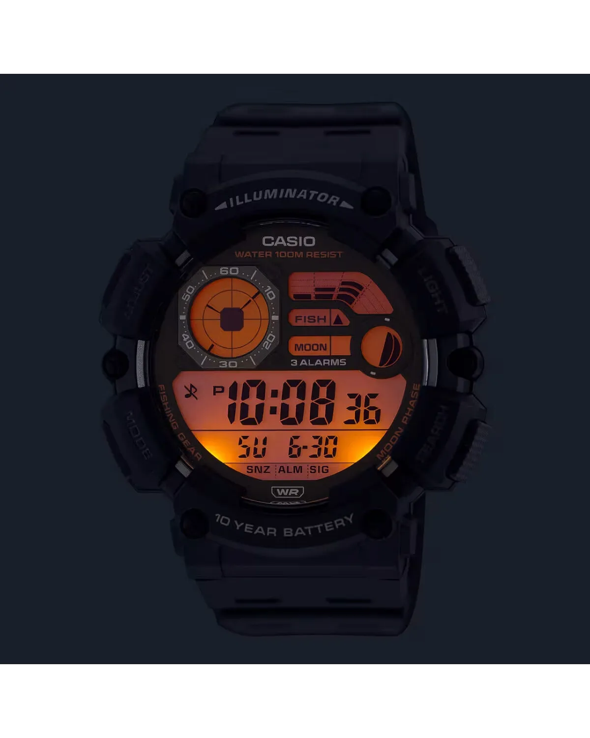 ZEGAREK MĘSKI CASIO Digital Moonphase WS-1500H-1A + BOX ZEGAREK MĘSKI CASIO Digital Moonphase WS-1500H-1A + BOX