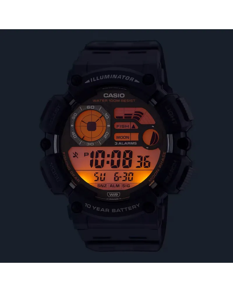 ZEGAREK MĘSKI CASIO Digital Moonphase WS-1500H-1A + BOX ZEGAREK MĘSKI CASIO Digital Moonphase WS-1500H-1A + BOX
