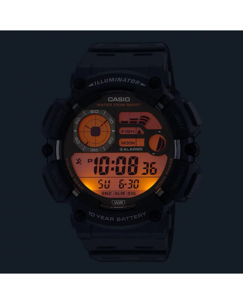 ZEGAREK MĘSKI CASIO Digital Moonphase WS-1500H-2AVEF + BOX ZEGAREK MĘSKI CASIO Digital Moonphase WS-1500H-2AVEF + BOX