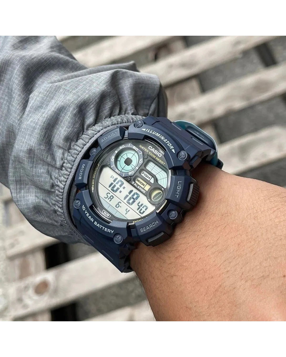 ZEGAREK MĘSKI CASIO Digital Moonphase WS-1500H-2AVEF + BOX ZEGAREK MĘSKI CASIO Digital Moonphase WS-1500H-2AVEF + BOX
