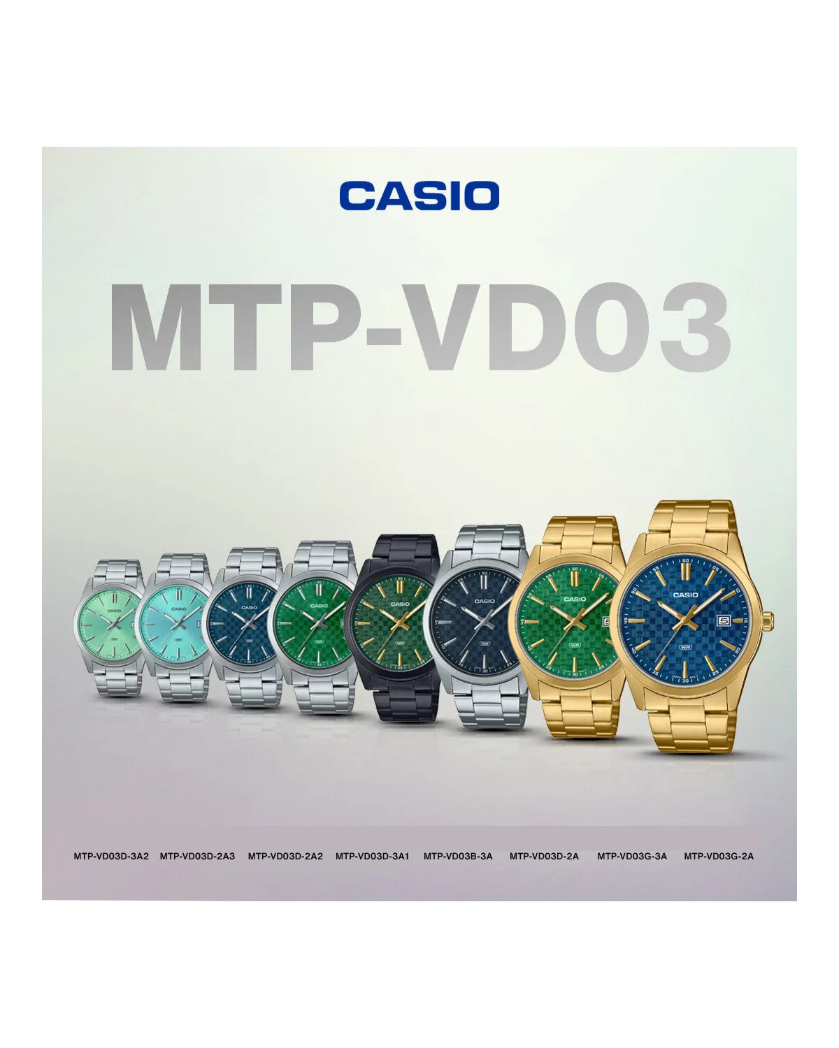 ZEGAREK MĘSKI CASIO MTP-VD03D-2A2 + BOX ZEGAREK MĘSKI CASIO MTP-VD03D-2A2 + BOX