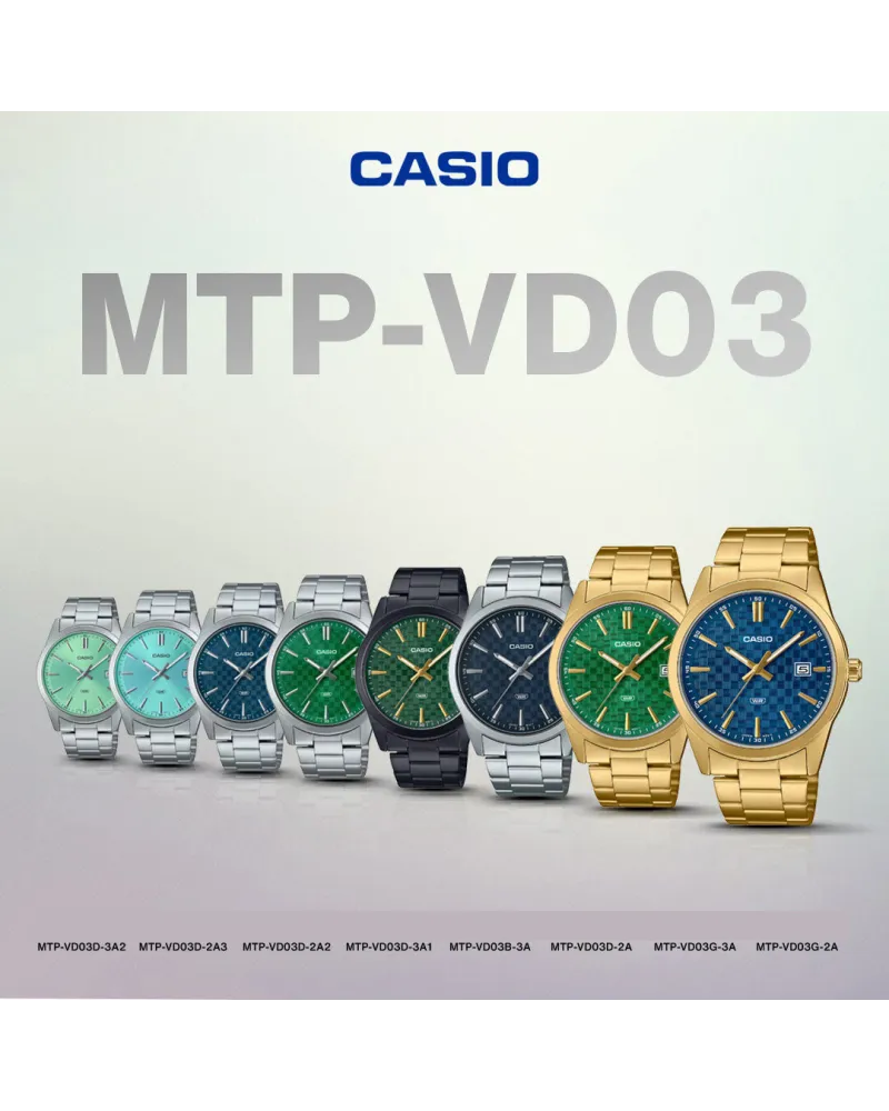 ZEGAREK MĘSKI CASIO MTP-VD03D-2A2 + BOX ZEGAREK MĘSKI CASIO MTP-VD03D-2A2 + BOX