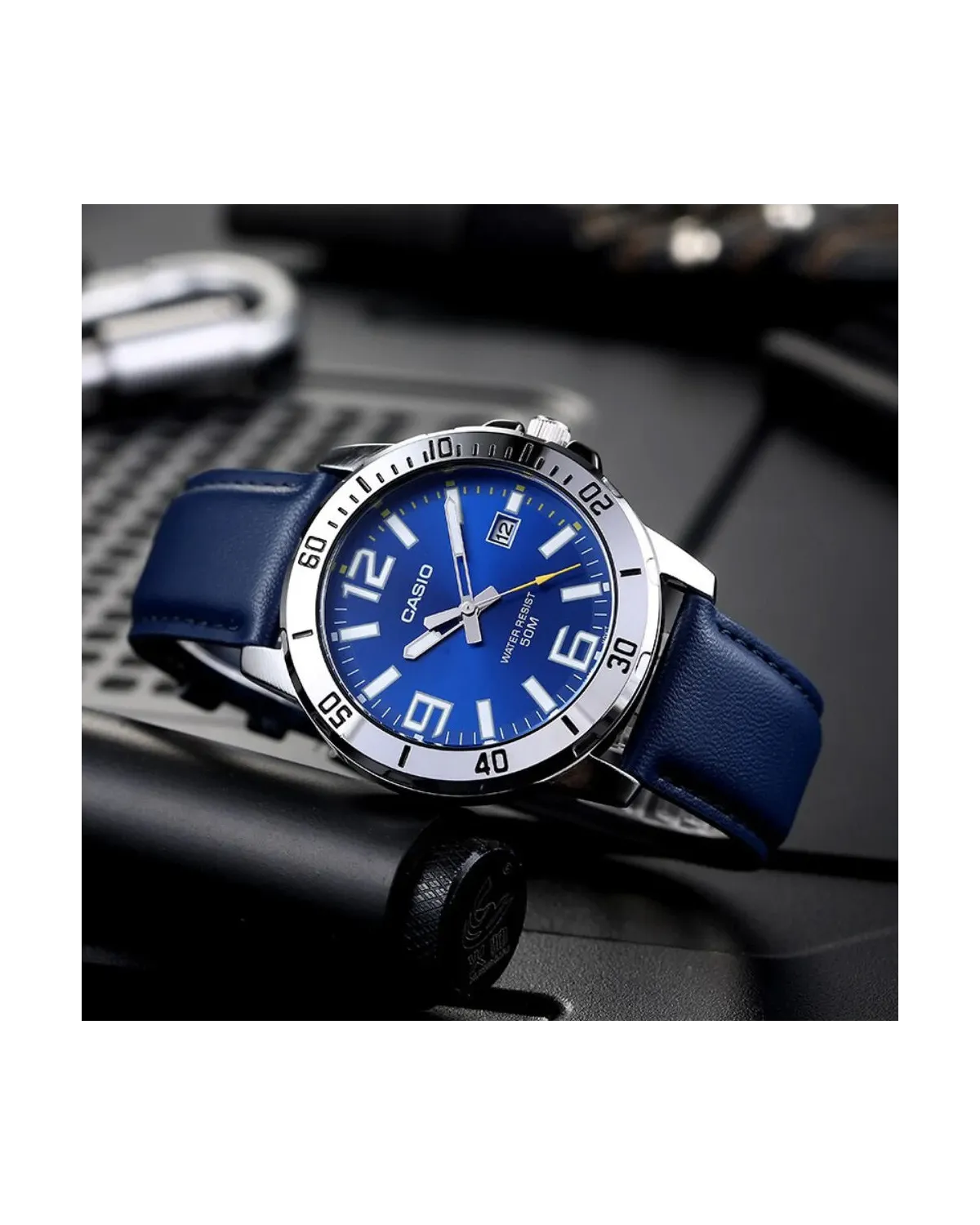 ZEGAREK MĘSKI CASIO MTP-VD01L-2BV (zd169a) + BOX ZEGAREK MĘSKI CASIO MTP-VD01L-2BV (zd169a) + BOX