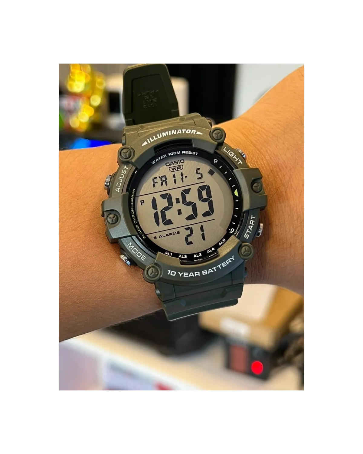 ZEGAREK MĘSKI CASIO SPORT ILLUMINATOR AE-1500WHX-3A + BOX ZEGAREK MĘSKI CASIO SPORT ILLUMINATOR AE-1500WHX-3A + BOX