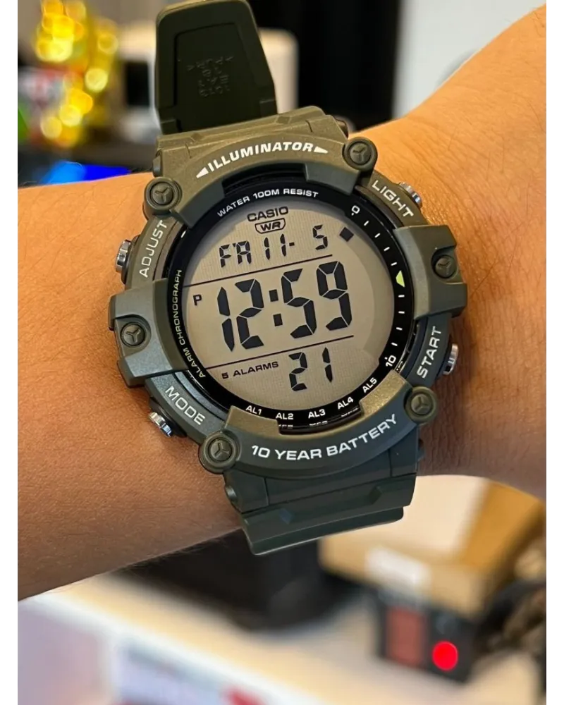 ZEGAREK MĘSKI CASIO SPORT ILLUMINATOR AE-1500WHX-3A + BOX ZEGAREK MĘSKI CASIO SPORT ILLUMINATOR AE-1500WHX-3A + BOX