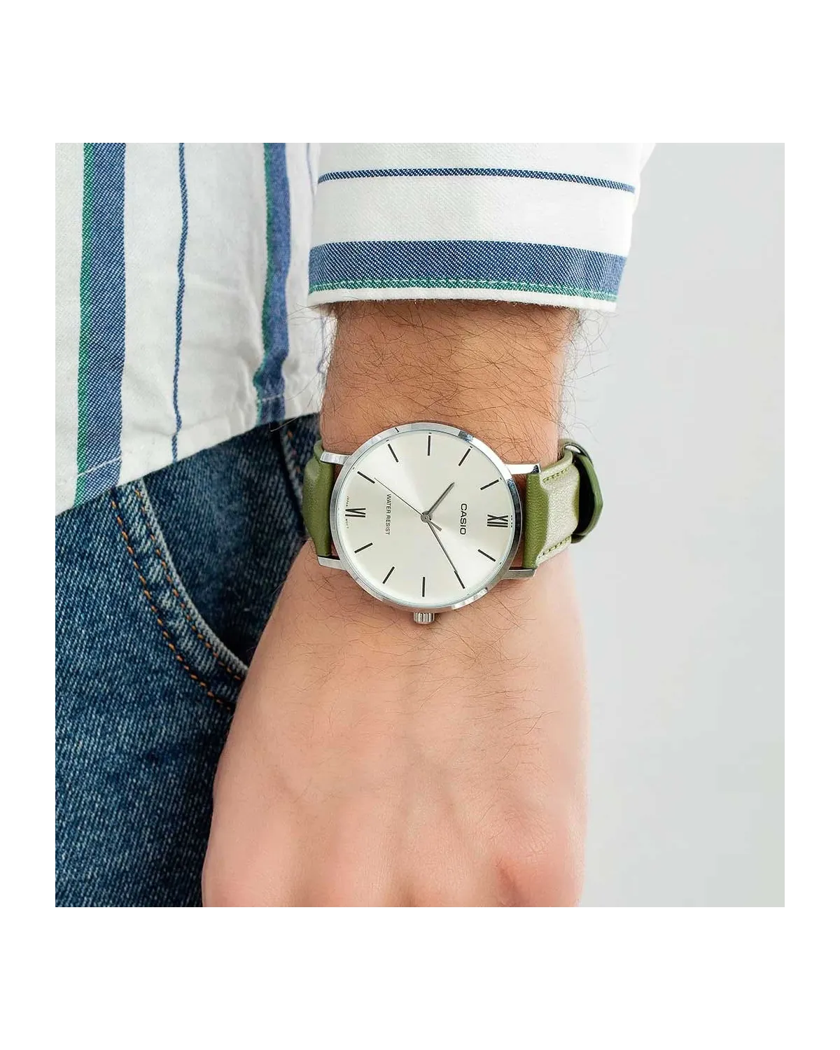 ZEGAREK MĘSKI CASIO MTP-VT01L-3B + BOX ZEGAREK MĘSKI CASIO MTP-VT01L-3B + BOX