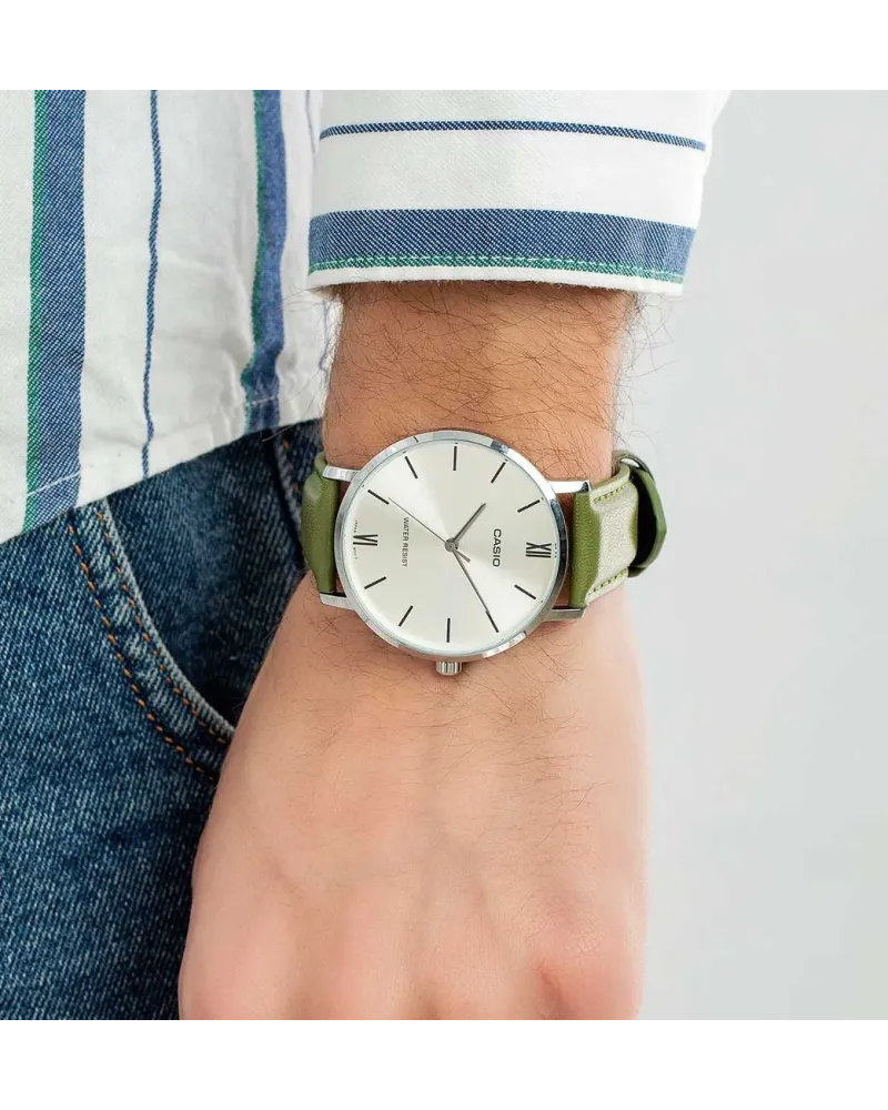 ZEGAREK MĘSKI CASIO MTP-VT01L-3B + BOX ZEGAREK MĘSKI CASIO MTP-VT01L-3B + BOX