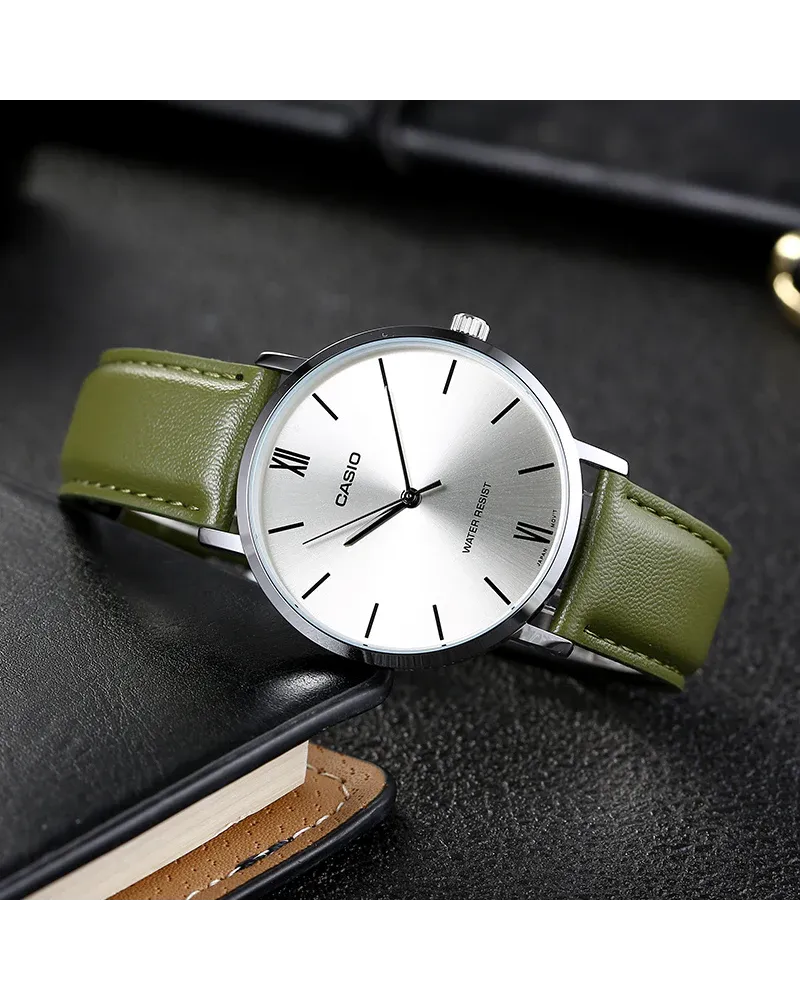 ZEGAREK MĘSKI CASIO MTP-VT01L-3B + BOX ZEGAREK MĘSKI CASIO MTP-VT01L-3B + BOX