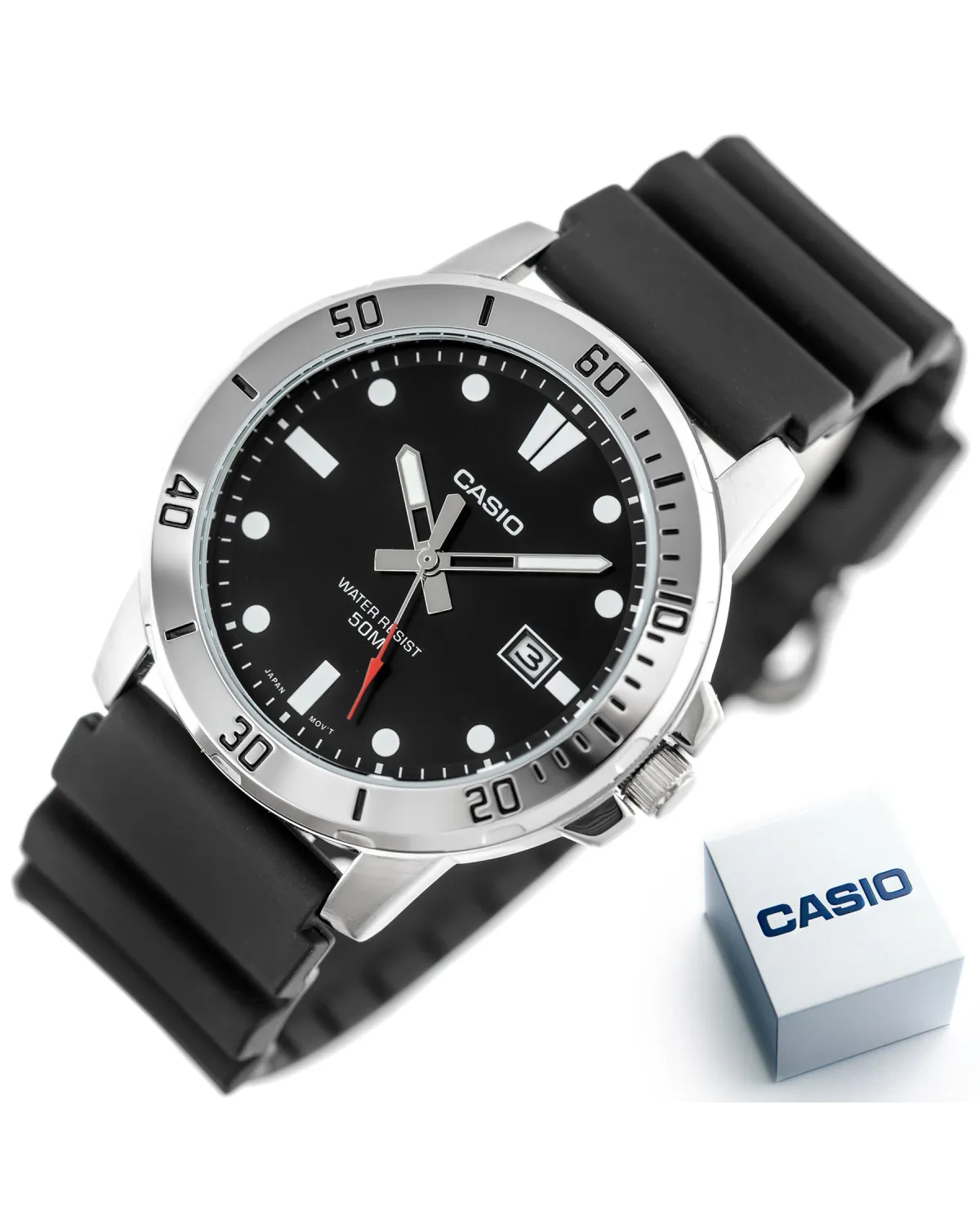 ZEGAREK MĘSKI CASIO MTP-VD01-1E (zd169g) + BOX