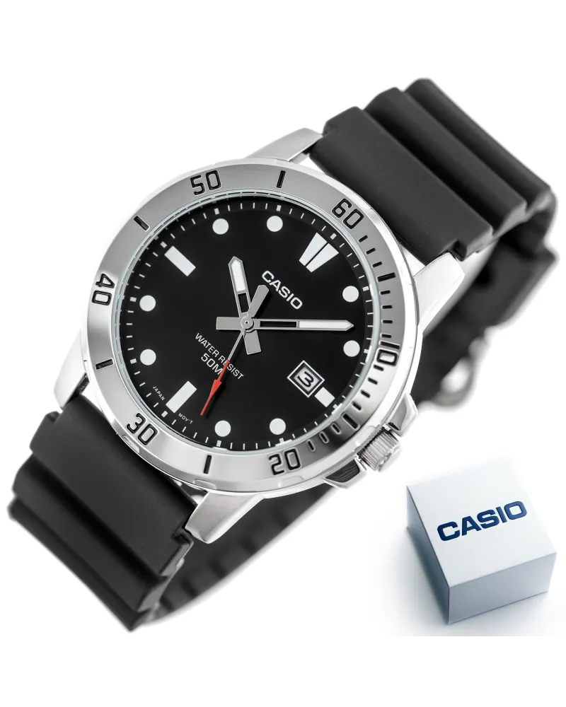 ZEGAREK MĘSKI CASIO MTP-VD01-1E (zd169g) + BOX